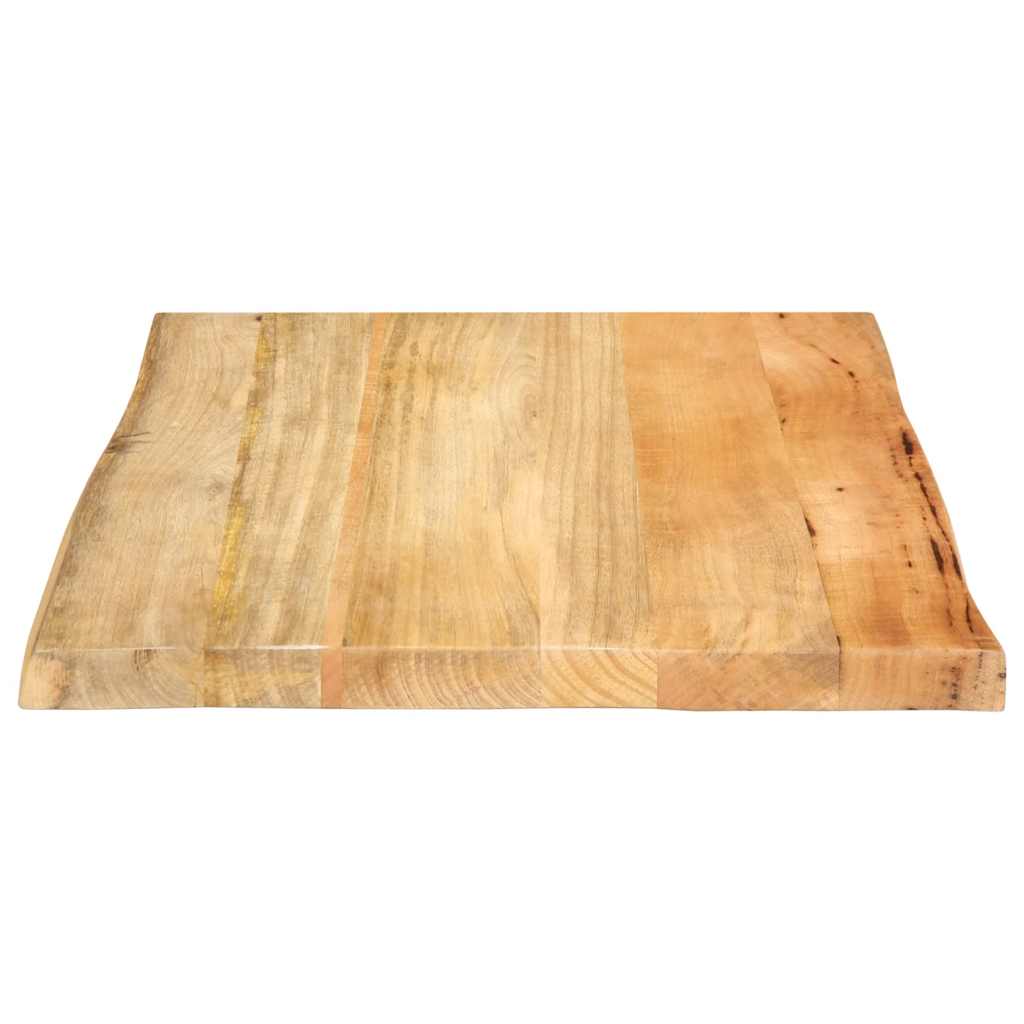 vidaXL Tischplatte mit Baumkante 40x40x2,5 cm Massivholz Mango