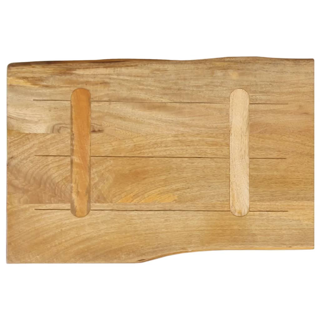 vidaXL Tischplatte mit Baumkante 50x40x2,5 cm Massivholz Mango