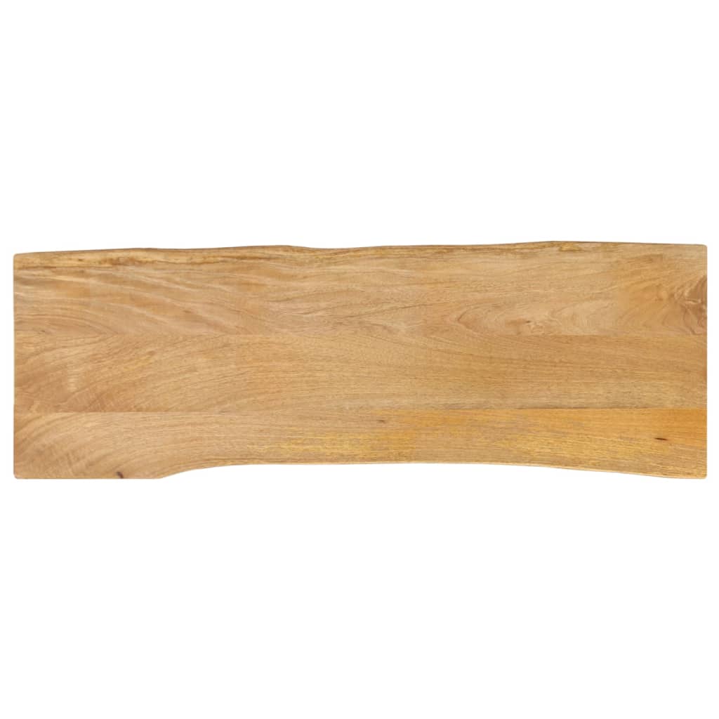 vidaXL Tischplatte mit Baumkante 110x40x2,5 cm Massivholz Mango