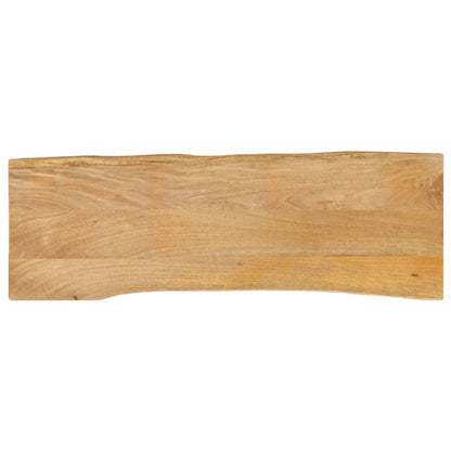 vidaXL Tischplatte mit Baumkante 110x40x2,5 cm Massivholz Mango