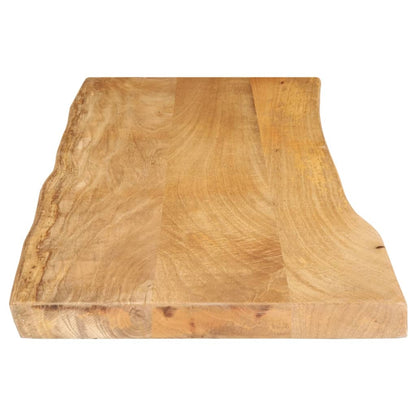 vidaXL Tischplatte mit Baumkante 110x40x2,5 cm Massivholz Mango