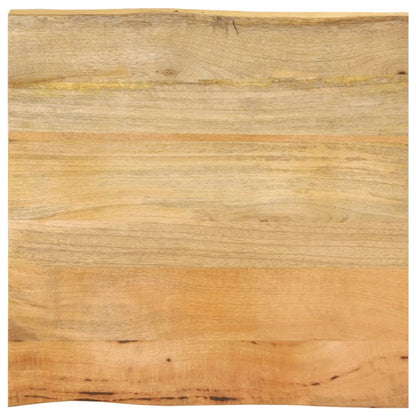 vidaXL Plateau de table avec bords naturels 60x60x2,5 cm Bois de manguier massif