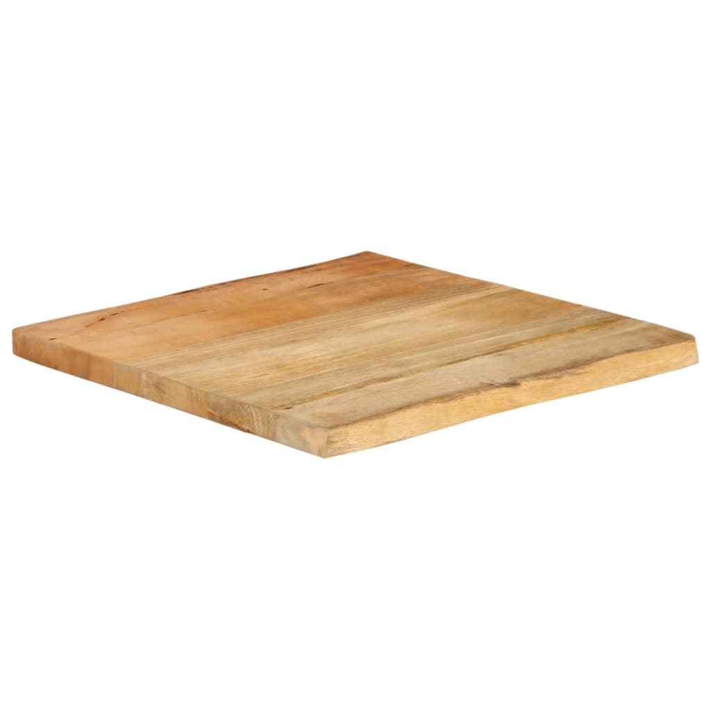vidaXL Plateau de table avec bords naturels 60x60x2,5 cm Bois de manguier massif
