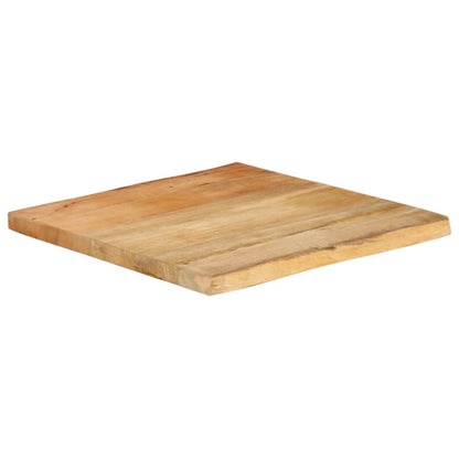 vidaXL Plateau de table avec bords naturels 60x60x2,5 cm Bois de manguier massif