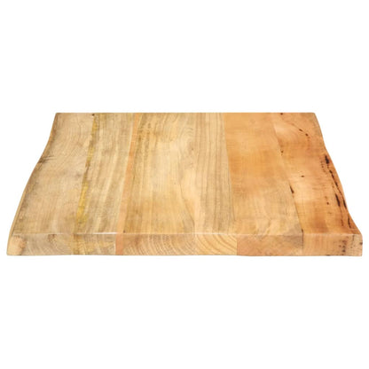 vidaXL Plateau de table avec bords naturels 60x60x2,5 cm Bois de manguier massif