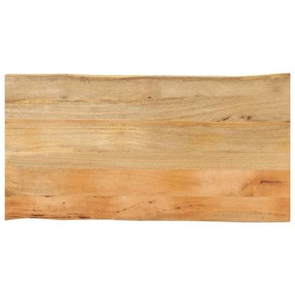 vidaXL Tischplatte mit Baumkante 110x60x2,5 cm Massivholz Mango