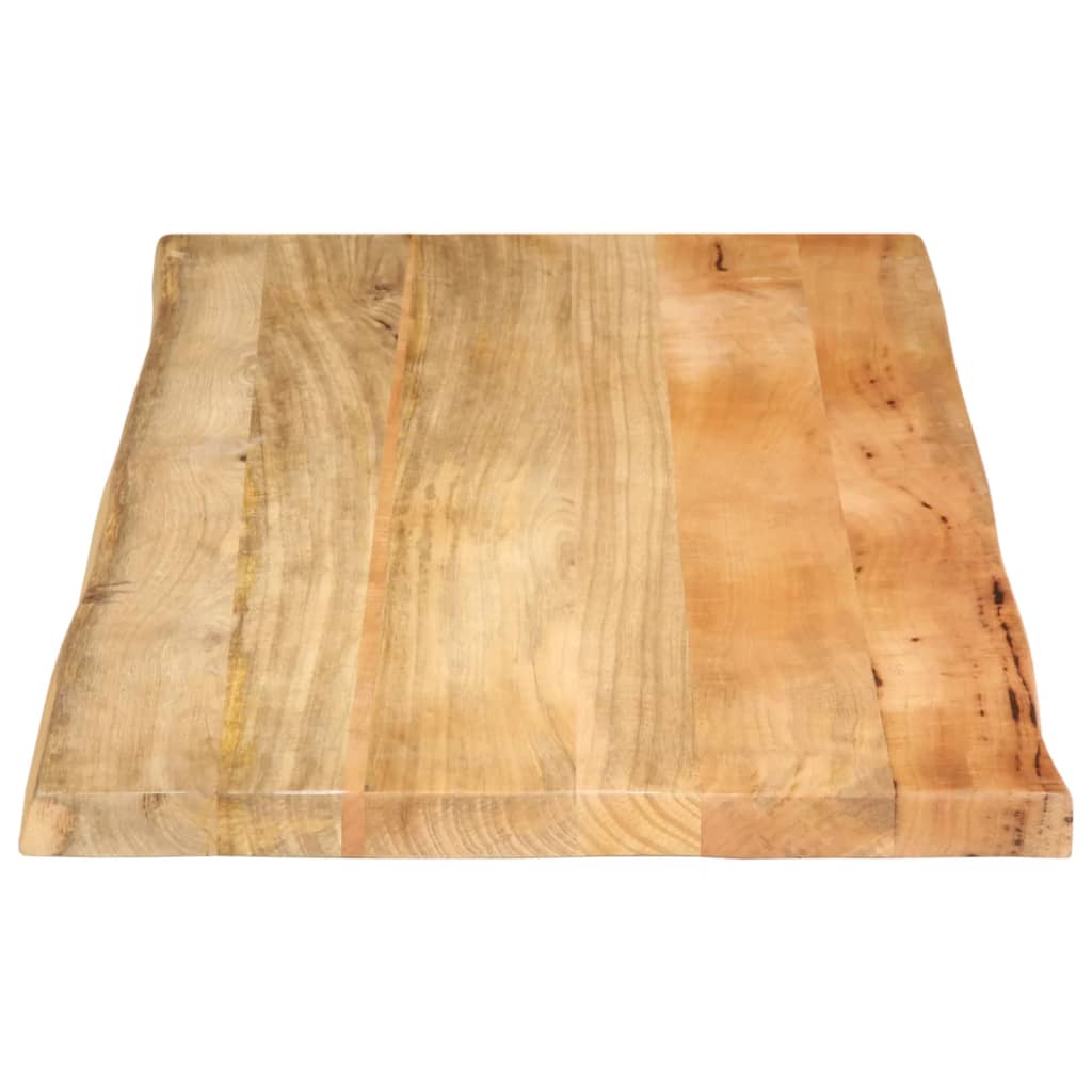 vidaXL Tischplatte mit Baumkante 110x60x2,5 cm Massivholz Mango