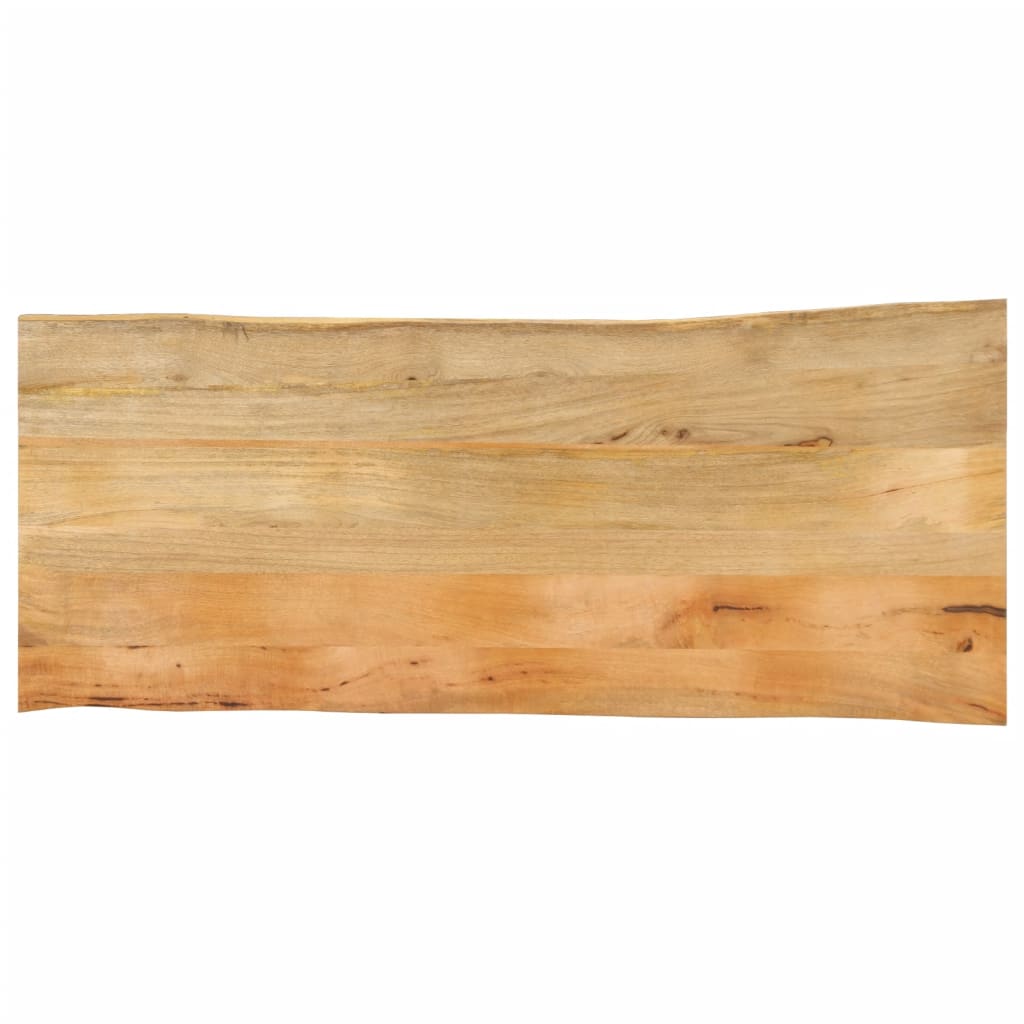 vidaXL Plateau de table avec bords naturels 140x60x2,5 cm Bois de manguier massif