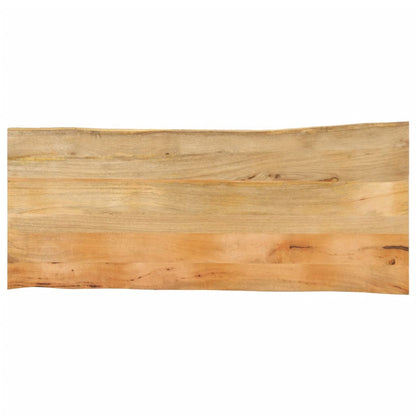 vidaXL Plateau de table avec bords naturels 140x60x2,5 cm Bois de manguier massif
