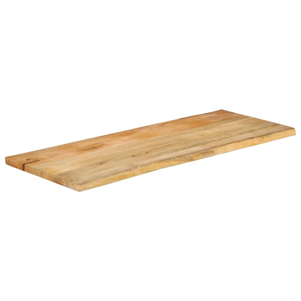 vidaXL Plateau de table avec bords naturels 140x60x2,5 cm Bois de manguier massif