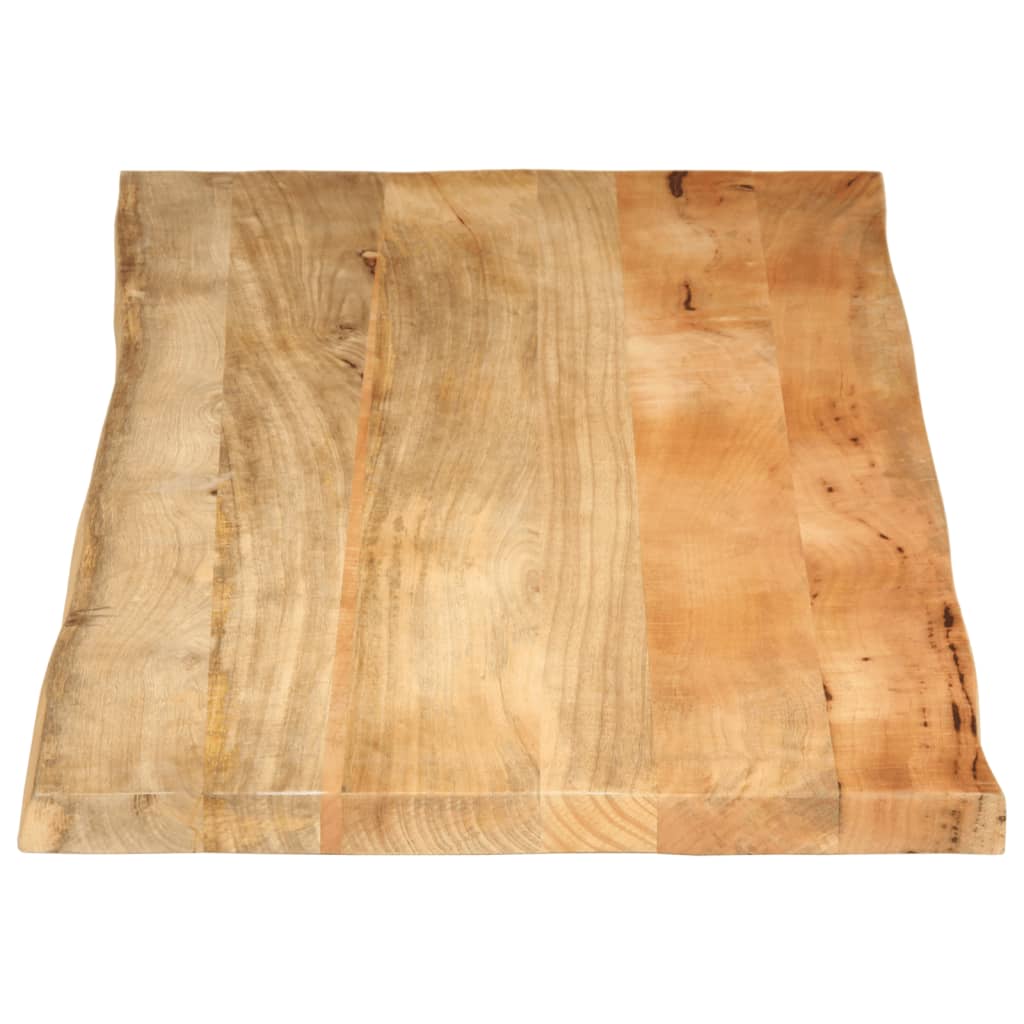 vidaXL Plateau de table avec bords naturels 140x60x2,5 cm Bois de manguier massif