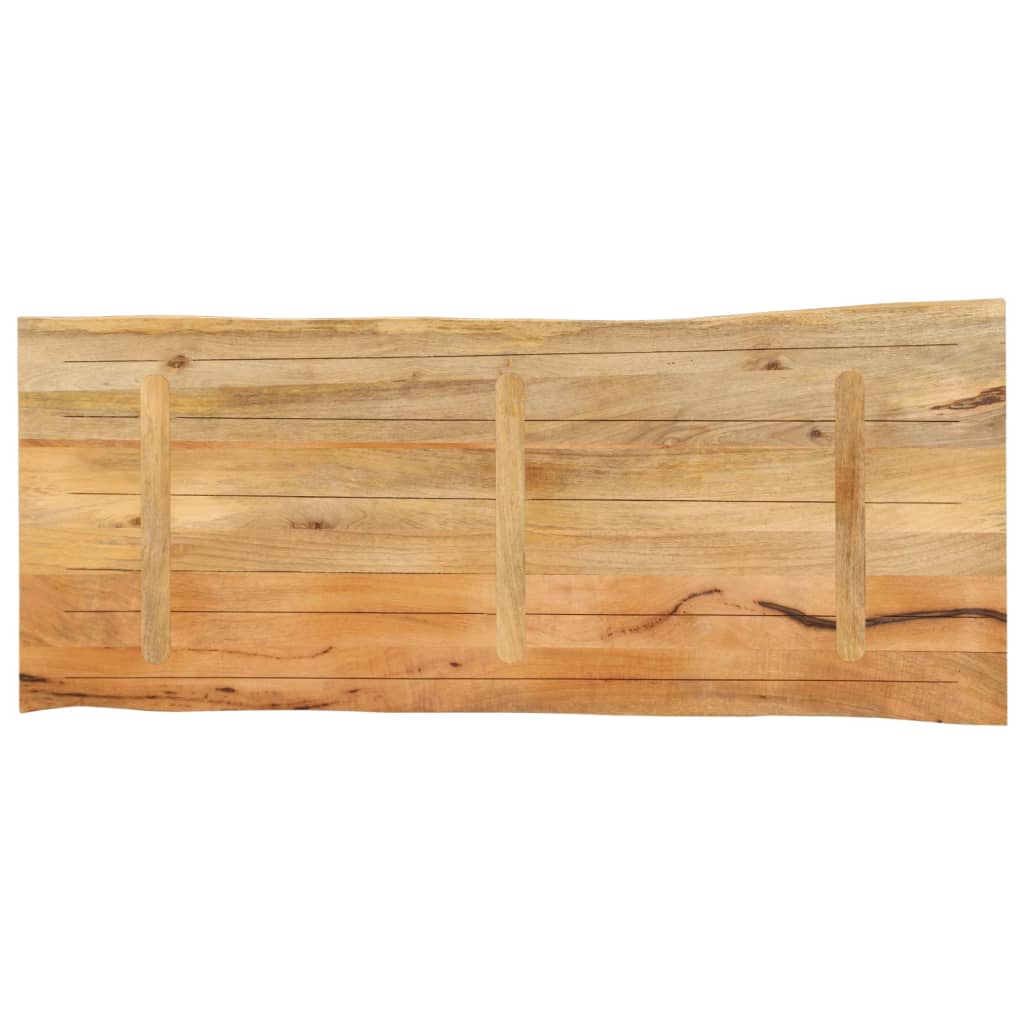 vidaXL Plateau de table avec bords naturels 140x60x2,5 cm Bois de manguier massif