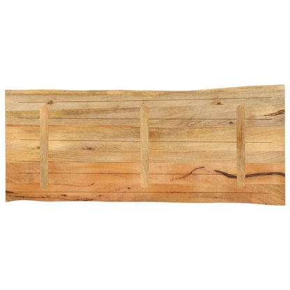 vidaXL Plateau de table avec bords naturels 140x60x2,5 cm Bois de manguier massif