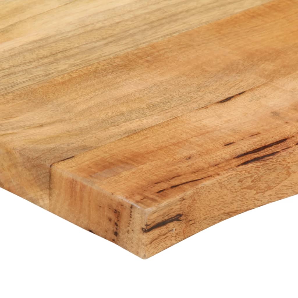 vidaXL Plateau de table avec bords naturels 140x60x2,5 cm Bois de manguier massif