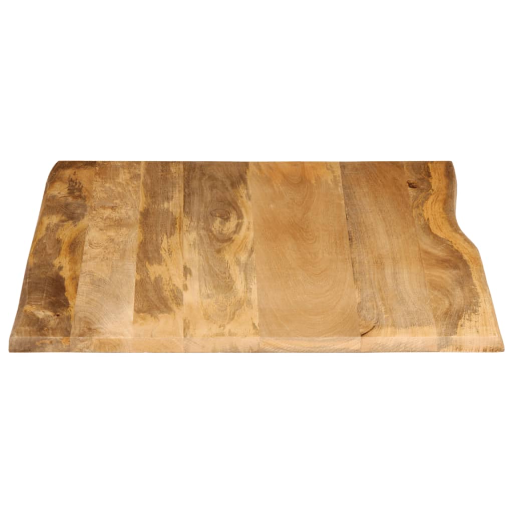 vidaXL Plateau de table à bord vif 90x80x2,5 cm Bois de manguier massif