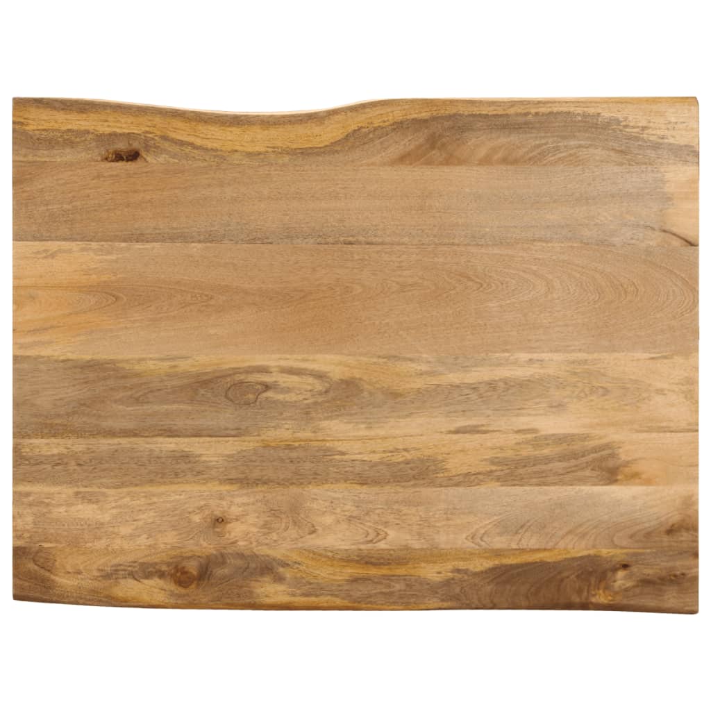 vidaXL Tischplatte mit Baumkante 100x80x2,5 cm Massivholz Mango
