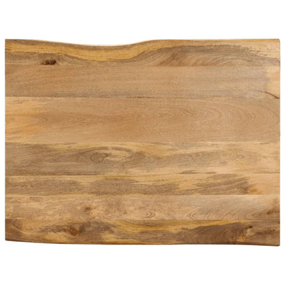 vidaXL Tischplatte mit Baumkante 100x80x2,5 cm Massivholz Mango
