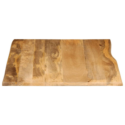 vidaXL Tischplatte mit Baumkante 100x80x2,5 cm Massivholz Mango