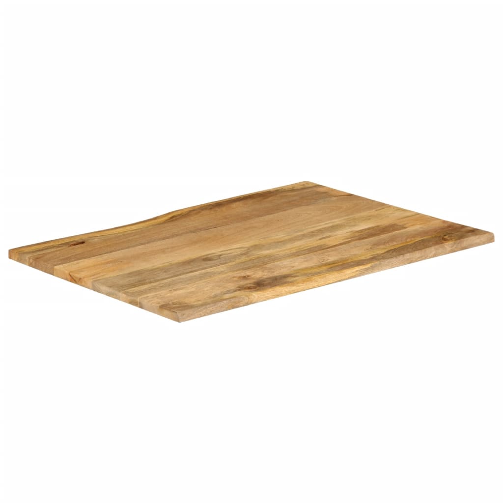 vidaXL Tischplatte mit Baumkante 110x80x2,5 cm Massivholz Mango