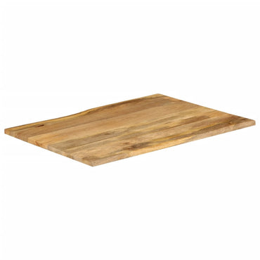 vidaXL Tischplatte mit Baumkante 110x80x2,5 cm Massivholz Mango