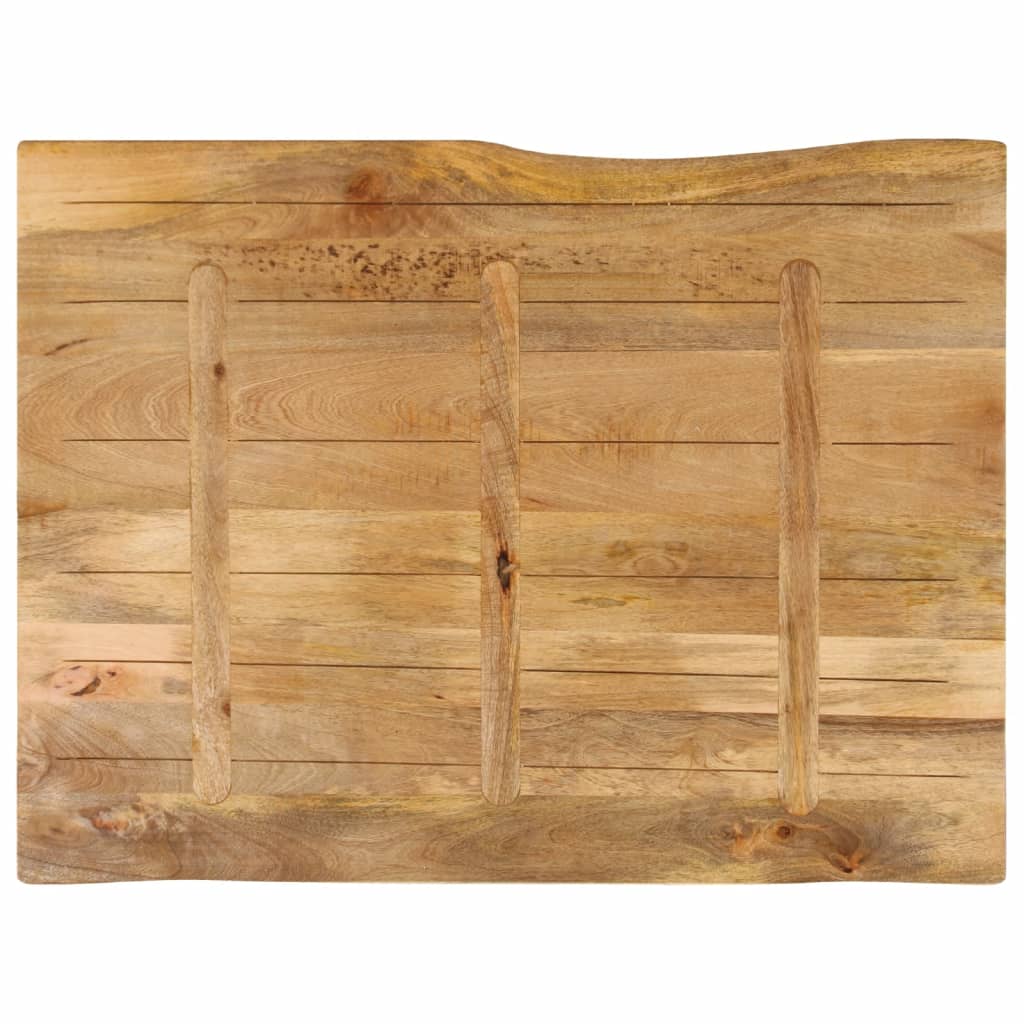 vidaXL Tischplatte mit Baumkante 110x80x2,5 cm Massivholz Mango