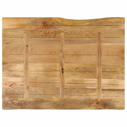 vidaXL Tischplatte mit Baumkante 110x80x2,5 cm Massivholz Mango