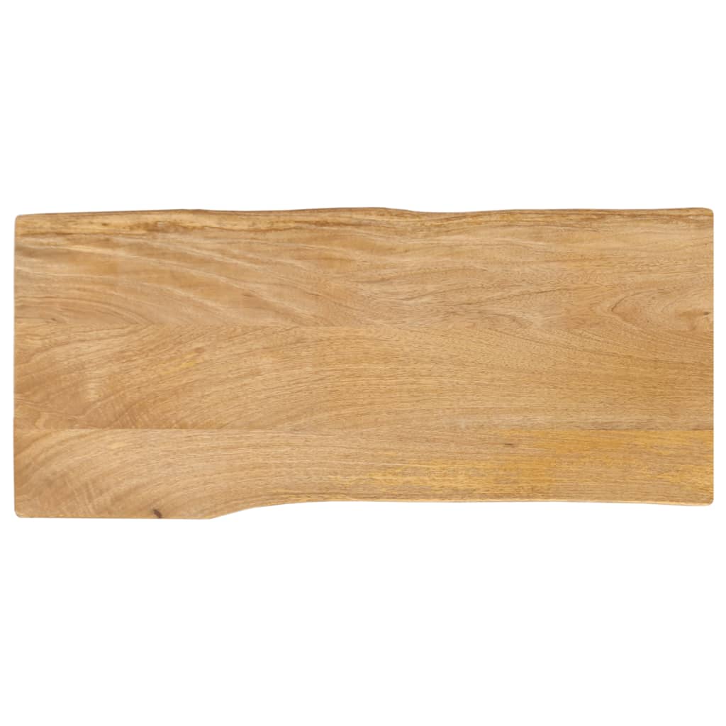 vidaXL Tischplatte mit Baumkante 80x40x3,8 cm Massivholz Mango