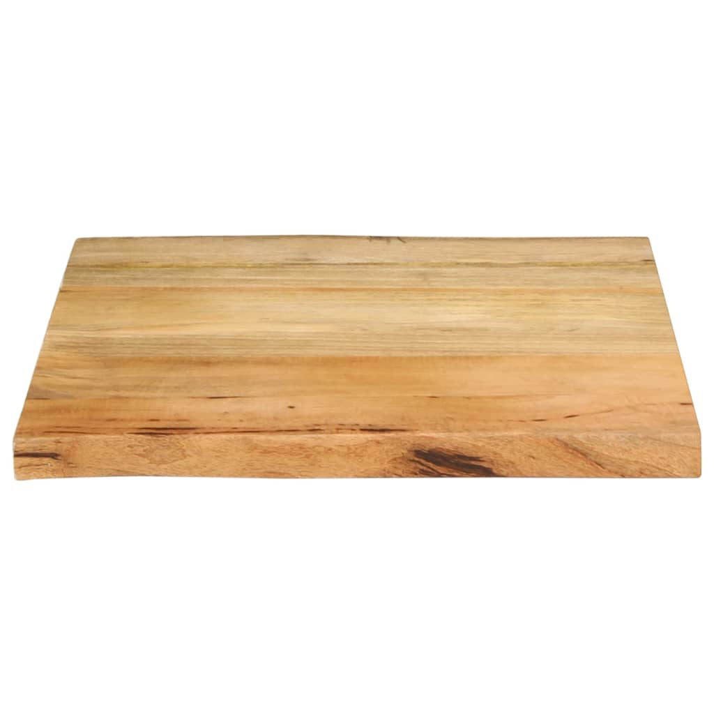 vidaXL Tischplatte mit Baumkante 60x60x3,8 cm Massivholz Mango