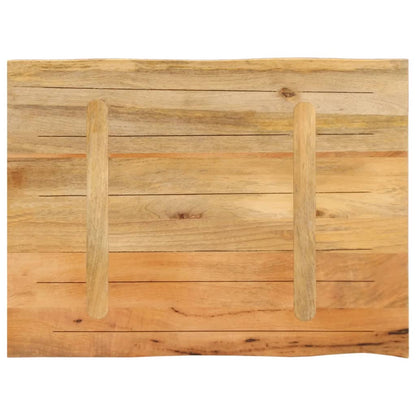 vidaXL Tischplatte mit Baumkante 70x60x3,8 cm Massivholz Mango