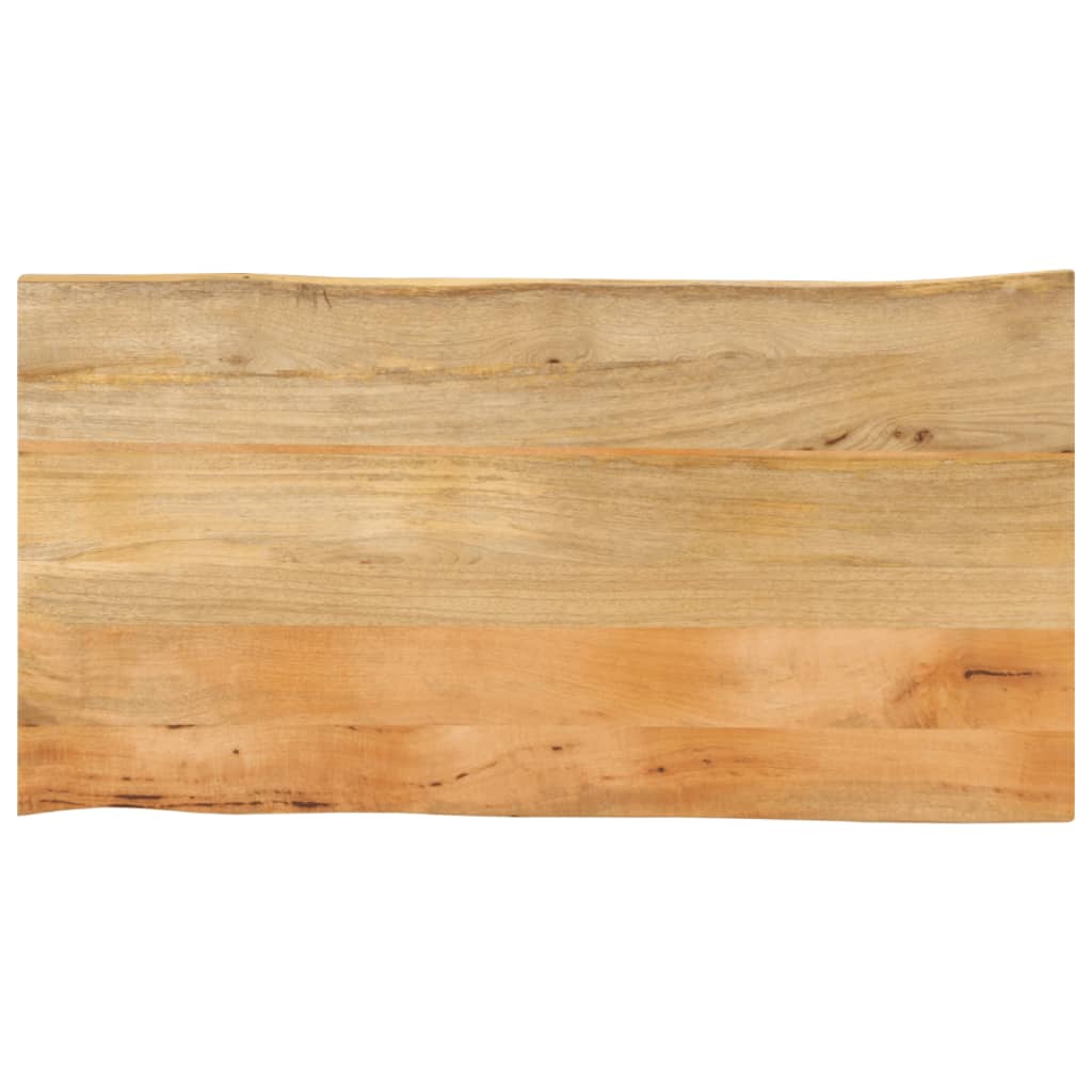 vidaXL Tischplatte mit Baumkante 120x60x3,8 cm Massivholz Mango