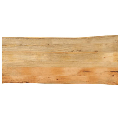 vidaXL Tischplatte mit Baumkante 140x60x3,8 cm Massivholz Mango