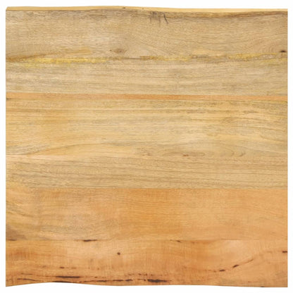 vidaXL Tischplatte mit Baumkante 80x80x3,8 cm Massivholz Mango