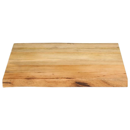 vidaXL Tischplatte mit Baumkante 80x80x3,8 cm Massivholz Mango