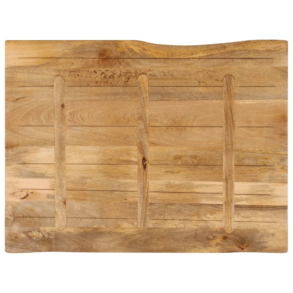 vidaXL Tischplatte mit Baumkante 90x80x3,8 cm Massivholz Mango