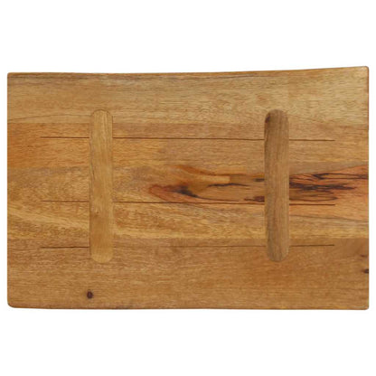 vidaXL Tischplatte mit Baumkante 70x40x2,5 cm Massivholz Mango