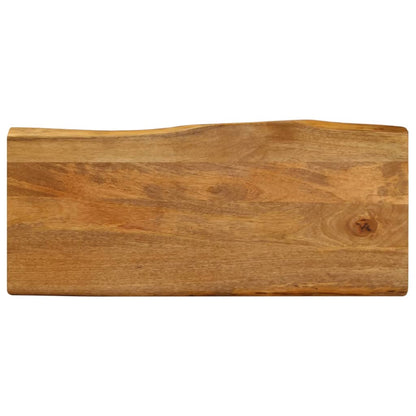 vidaXL Plateau de table à bord naturel 100x40x2,5 cm Bois de manguier massif