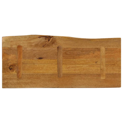 vidaXL Plateau de table à bord naturel 100x40x2,5 cm Bois de manguier massif