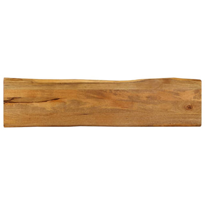 vidaXL Tischplatte mit Baumkante 160x40x2,5 cm Massivholz Mango