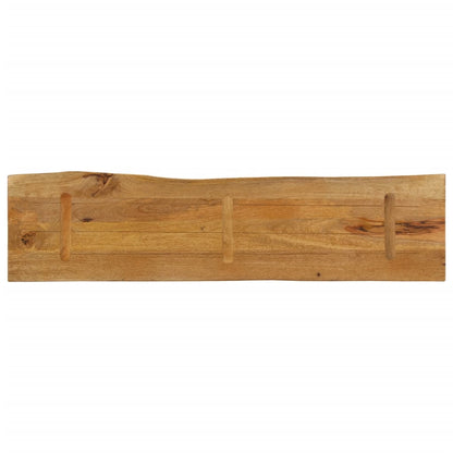 vidaXL Tischplatte mit Baumkante 160x40x2,5 cm Massivholz Mango