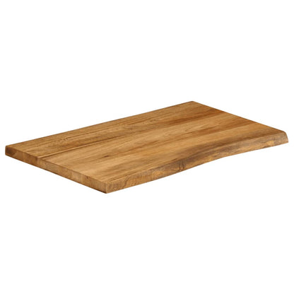 vidaXL Tischplatte mit Baumkante 90x60x2,5 cm Massivholz Mango