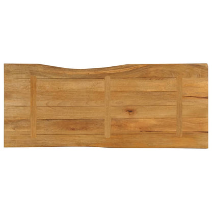 vidaXL Tischplatte mit Baumkante 140x60x2,5 cm Massivholz Mango
