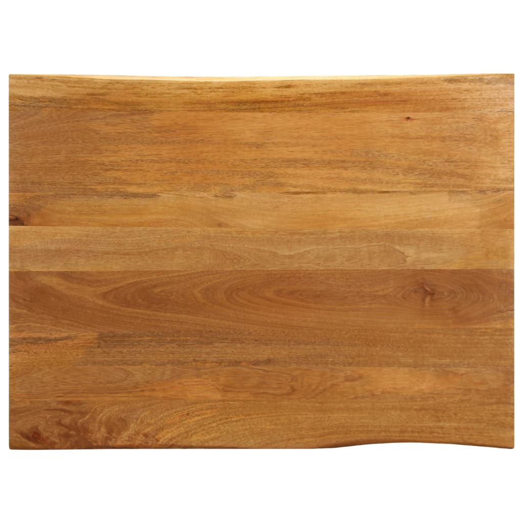 vidaXL Tischplatte mit Baumkante 100x80x2,5 cm Massivholz Mango