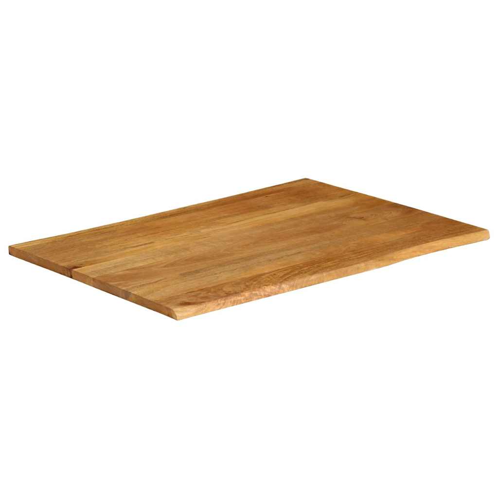 vidaXL Tischplatte mit Baumkante 110x80x2,5 cm Massivholz Mango