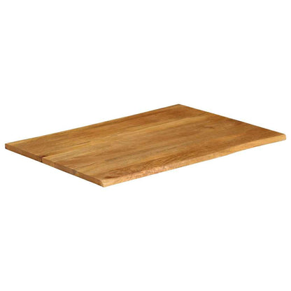 vidaXL Tischplatte mit Baumkante 110x80x2,5 cm Massivholz Mango