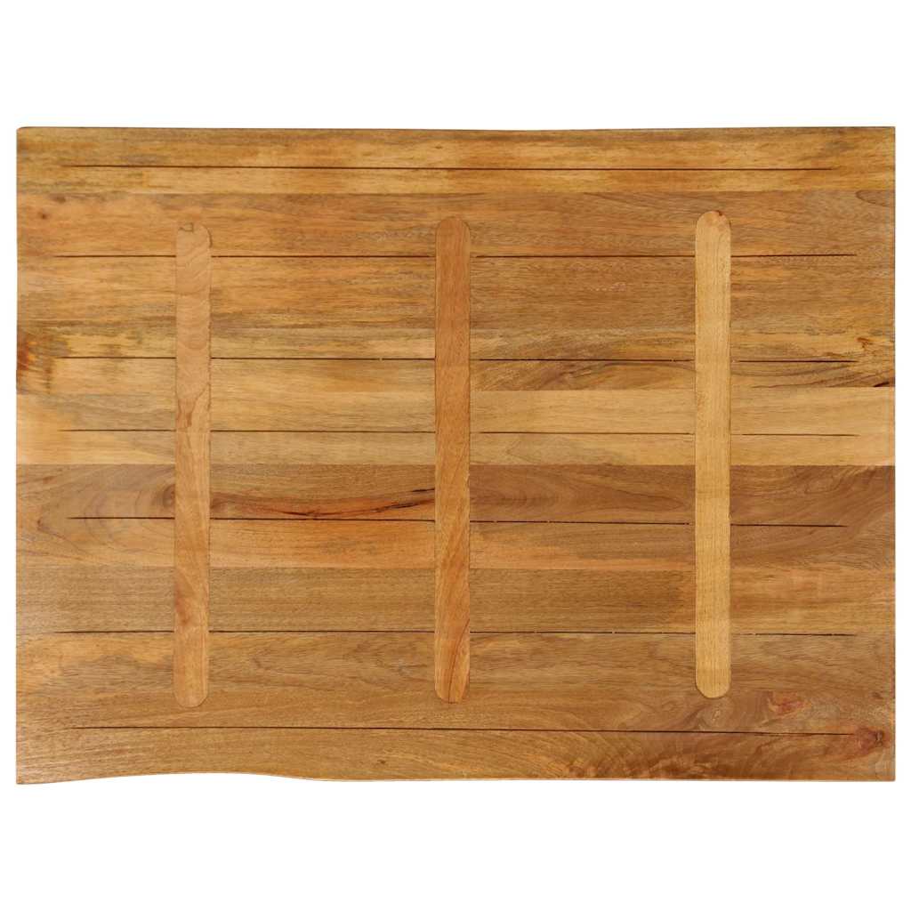 vidaXL Tischplatte mit Baumkante 110x80x2,5 cm Massivholz Mango