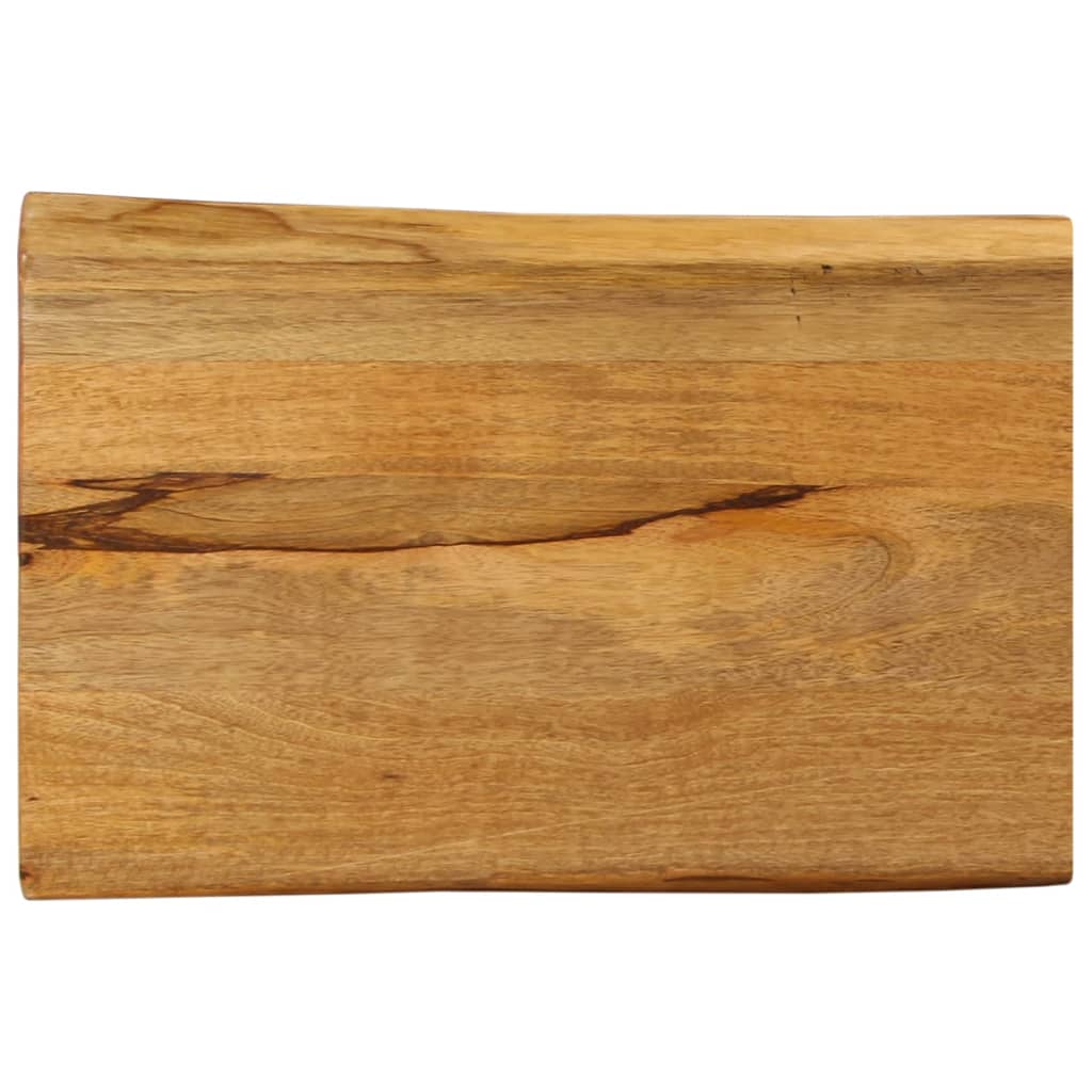 vidaXL Tischplatte mit Baumkante 50x40x3,8 cm Massivholz Mango