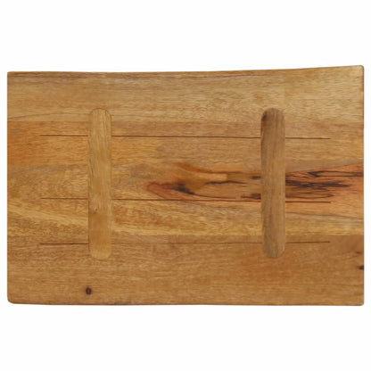 vidaXL Tischplatte mit Baumkante 50x40x3,8 cm Massivholz Mango