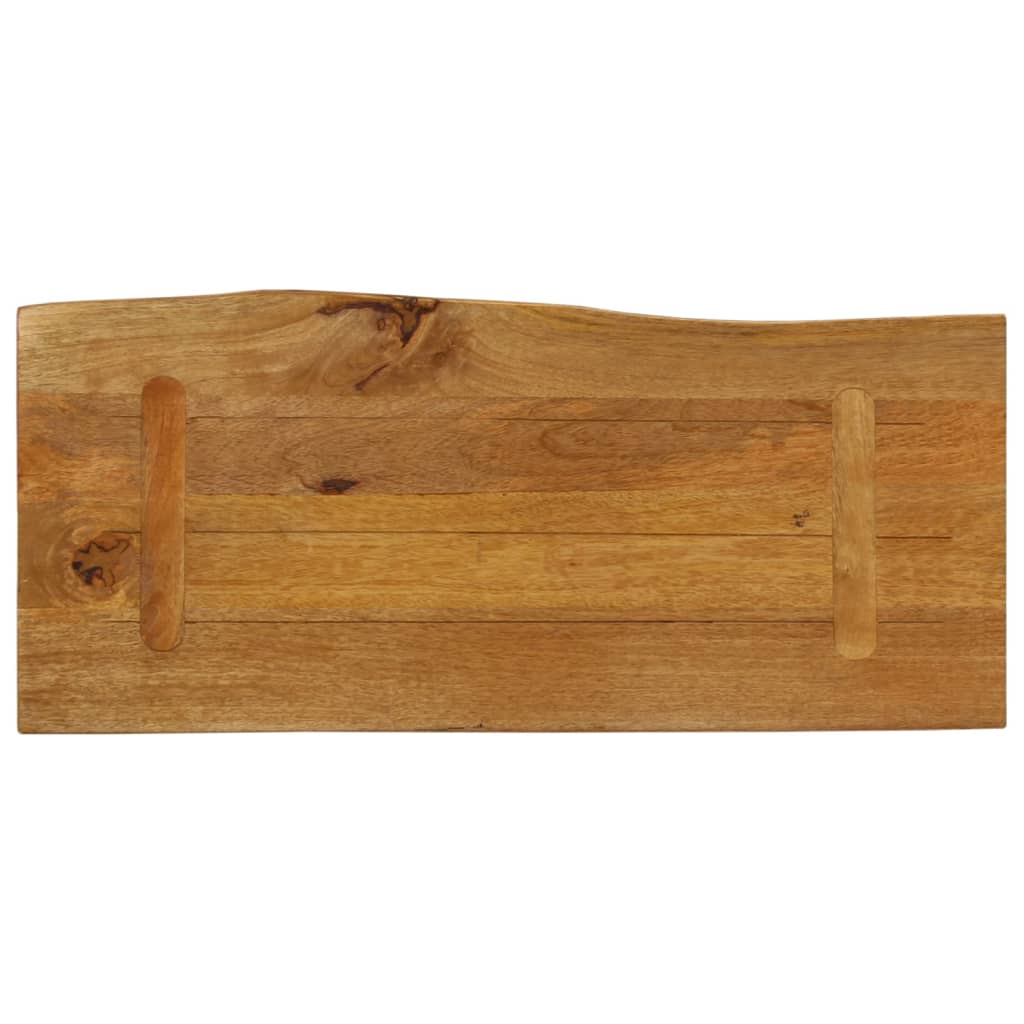 vidaXL Tischplatte mit Baumkante 80x40x3,8 cm Massivholz Mango