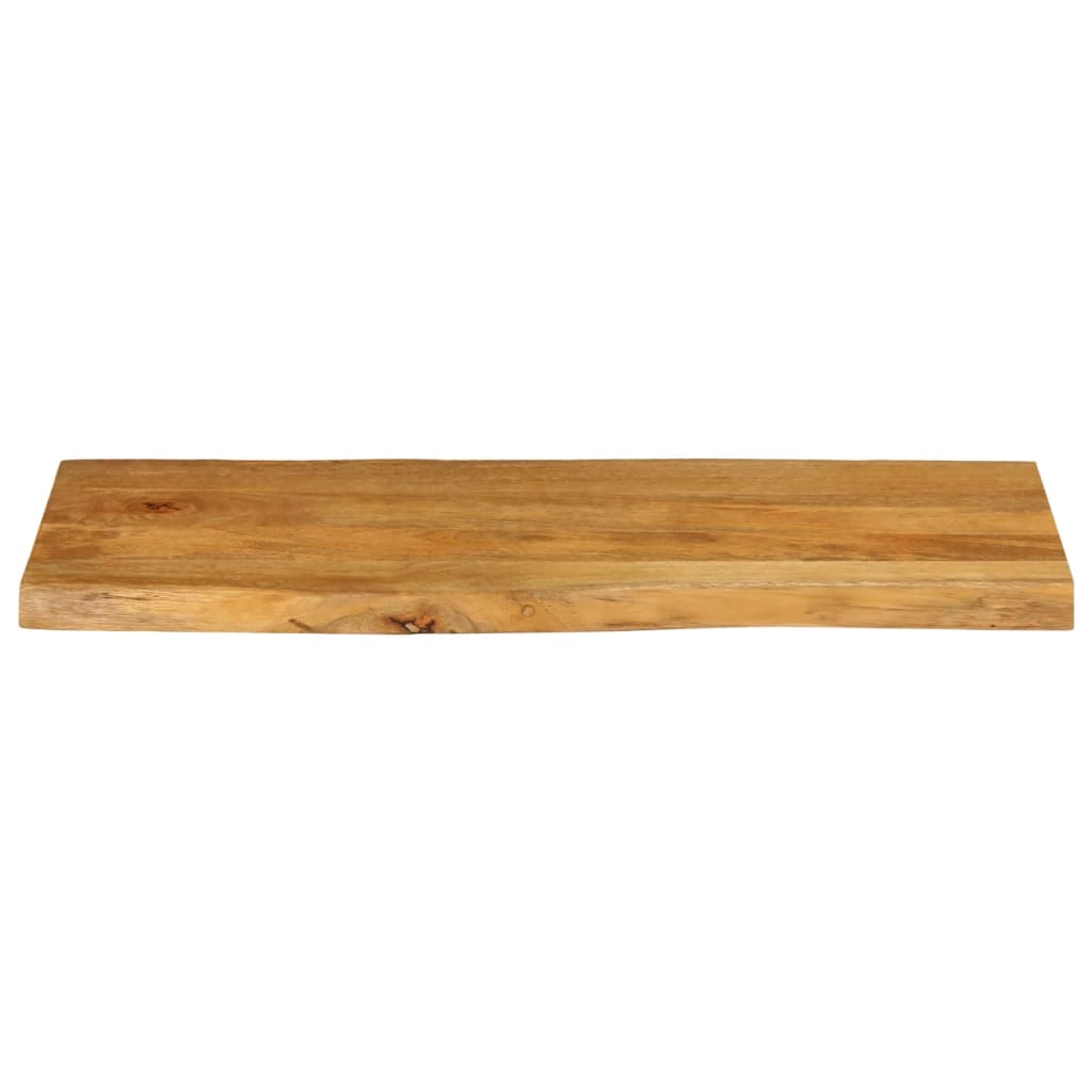vidaXL Tischplatte mit Baumkante 90x40x3,8 cm Massivholz Mango