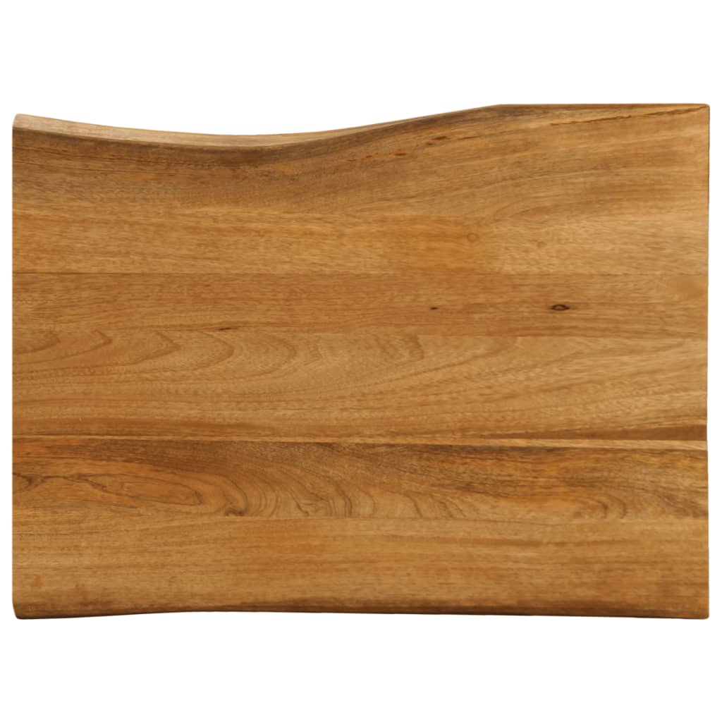 vidaXL Tischplatte mit Baumkante 80x60x3,8 cm Massivholz Mango
